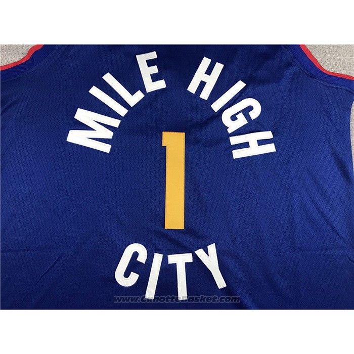 Maglia Denver Nuggets Michael Porter Jr. #1 Statement Blu